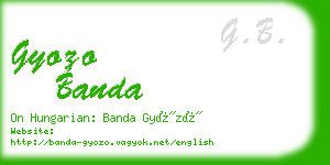 gyozo banda business card